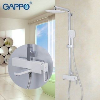 Душевая стойка Gappo G2417-8 белый/хром